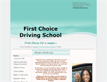 Tablet Screenshot of firstchoicedriversed.com
